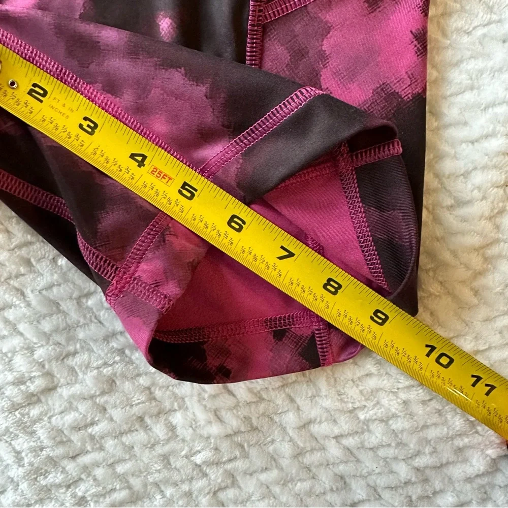 Lululemon What the Sport Short Blooming Pixie Raspberry Black size 4